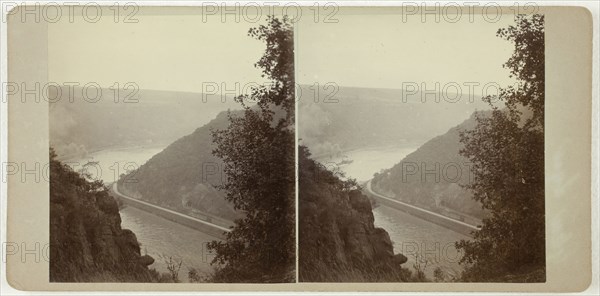 Untitled (From the Lorelei), 1860s, Rhine, Albumen print, stereo, 8.1 x 7.5 cm (each image), 8.7 x 17.8 cm (card)