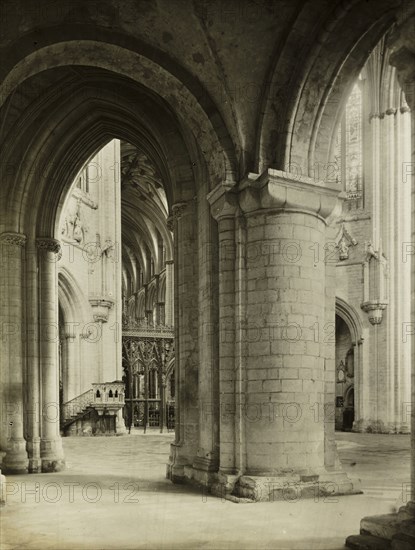 Ely Cathedral: Octagon from North Aisle, c. 1891, Frederick H. Evans, English, 1853–1943, England, Lantern slide, 8.2 × 8.2 cm