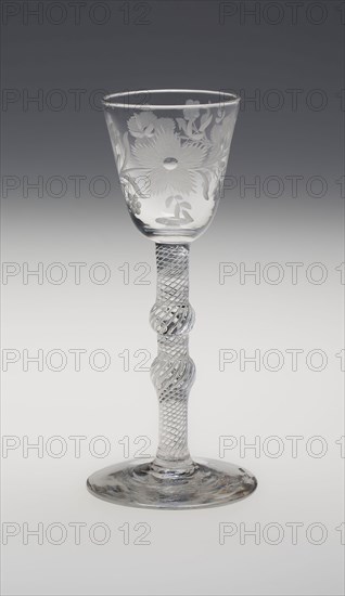 Wine Glass, c. 1750, England, Glass, 15.2 cm (6 in.)