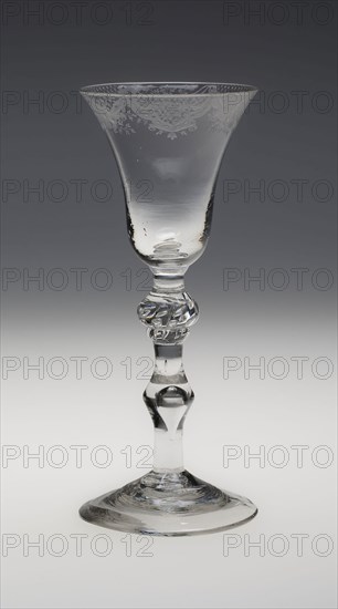 Wine Glass, c. 1745, England, Newcastle upon Tyne, England, Glass, 18.1 cm (7 1/8 in.)