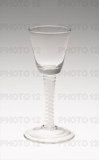 Wine Glass, 18th century, England, Glass, 15.6 × 7.6 cm (6 1/8 × 3 in.)