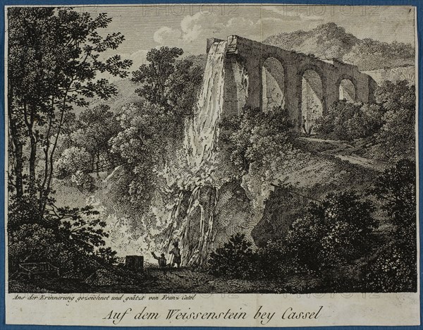 View of the Weissenstein Near Cassel, 1880, Franz Ludwig Catel, German, 1778-1856, Germany, Etching on paper, 93.5 x 133 mm (image), 105 x 135 mm (sheet)