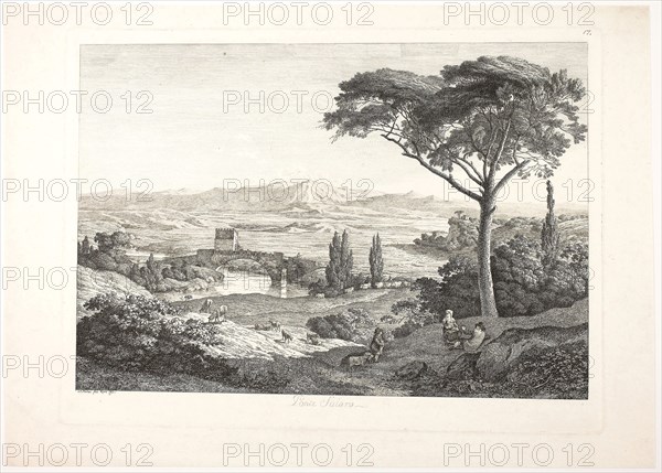 Bridge of Salaro, 1793, Jacob Wilhelm Mechau, German, 1745-1808, Germany, Etching on paper, 245 x 356 mm (image), 280 x 380 mm (plate), 329 x 452 mm (sheet)