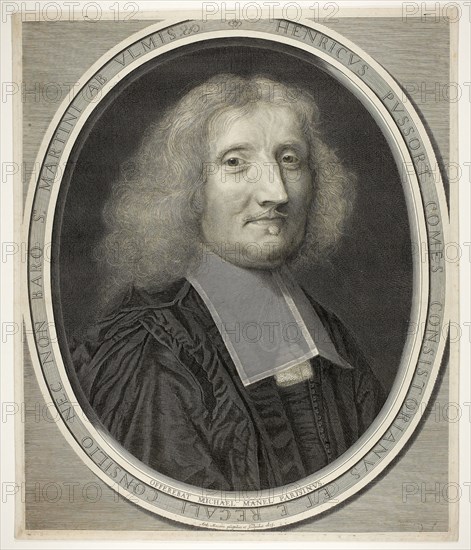 Henri de Pussort, 1675, Antoine Masson, French, 1636-1700, France, Engraving on paper, 538 × 447 mm (plate), 551 × 463 mm (sheet)