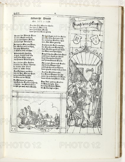 Feast Calendar in Pictures and Songs, Sacred and Secular (Fest-Kalender in Bildern und Liedern, Geistlich und Weltlich), 1834–39, Franz Graf von Pocci (German, 1807-1876), written by Guido Görres (German, 1805-1852), Germany, Book with lithographs in black on ivory wove paper, 236 × 193 × 24 mm