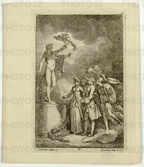 Plates 5-7, from Nella Venuta, 1764, Franz Edmund Weirotter (Austrian, 1730–1771), after Etienne de Lavallée-Poussin (French, 1735–1802), France, Four etchings in black on ivory laid paper, folded, 138 × 91 mm (plate V), 141 × 110 mm (plate VI, left), 138 × 95 mm (plate VI, right), 140 × 110 mm (plate VII), 157 × 262 (sheet, unfolded), Untitled, 1849/60, English, England, Albumen print, from the "Untitled Album