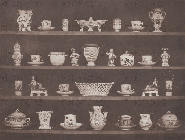 Articles of China, 1843/44, William Henry Fox Talbot, English, 1800-1877, England, Salted paper print, 13.7 × 18.2 cm (image), 18.7 × 22.4 cm (paper)