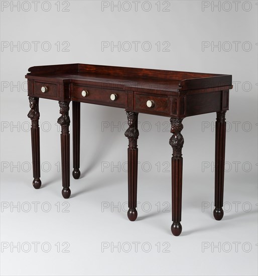 Sideboard, c. 1820, Attributed to Edward Priestley, American, 1778–1837, Baltimore, Baltimore, Mahogany, 114.3 × 186.7 × 64.8 cm (45 × 73 1/2 × 25 1/2 in.)