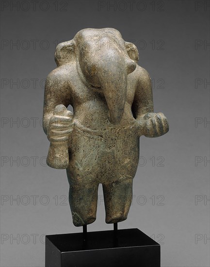 God Ganesha, Pre–Angkor period, 7th/8th century, Cambodia/Vietnam, Cambodia, Sandstone, 16.4 × 10 × 7.3 cm (6 3/8 × 3 15/16 × 2 7/8 in.)