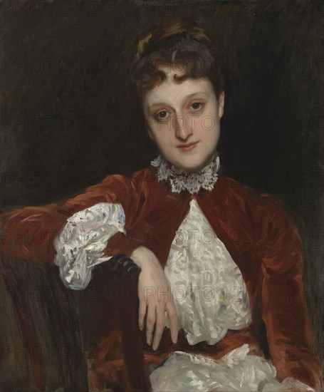 Mrs. Charles Deering (Marion Denison Whipple), 1888, John Singer Sargent, American, 1856–1925, United States, Oil on canvas, 71.1 × 61 cm (28 × 24 in.)