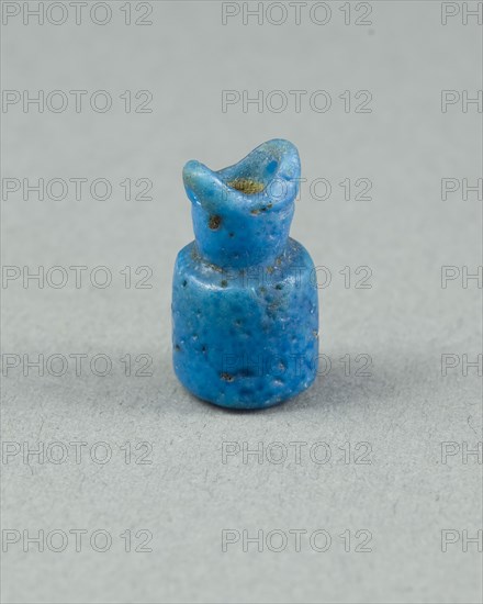 Amulet of a Situla (Jar), Third Intermediate Period, Dynasties 21–25 (about 1069–656 BC), Egyptian, Egypt, Faience, H. 1.9 cm (3/4 in.), diam. 1 cm (3/8 in.)