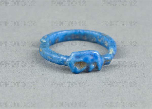 Ring: Udjat Eye, New Kingdom, late Dynasty 18 (about 1325 BC), Egyptian, Egypt, Faience, W. 0.6 cm (1/4 in.), diam. 2.2 cm (7/8 in.)