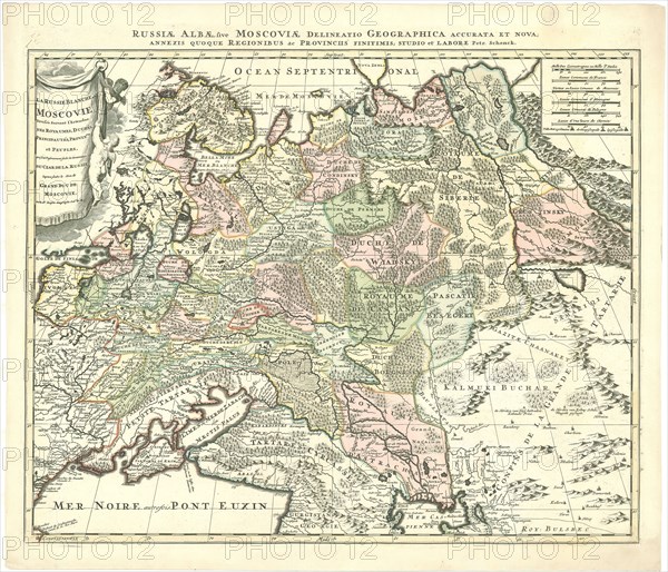 Map, Nicolas Sanson (1600-1667), Petrus Schenk (1660-1718/9), Copperplate print