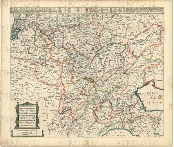 Map, Cornelis Danckertsz (1664-1717), Copperplate print