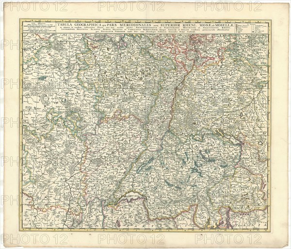 Map, Nicolaes Jansz. Visscher (1618-1679), Copperplate print