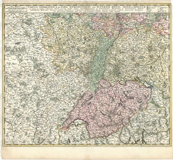 Map, Nicolaes Jansz. Visscher (1618-1679), Copperplate print