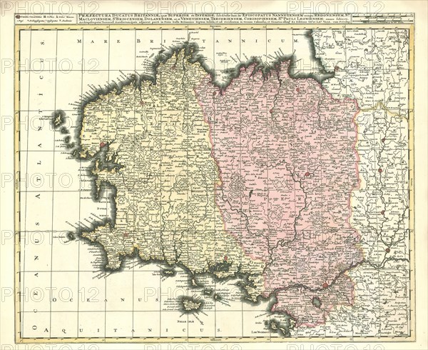 Map, Gerhard Valk (-1726), Copperplate print