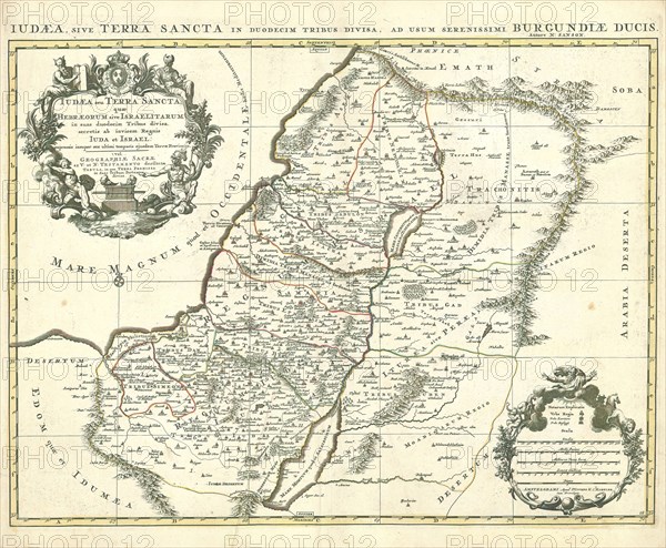 Map, Nicolas Sanson (1600-1667), Copperplate print
