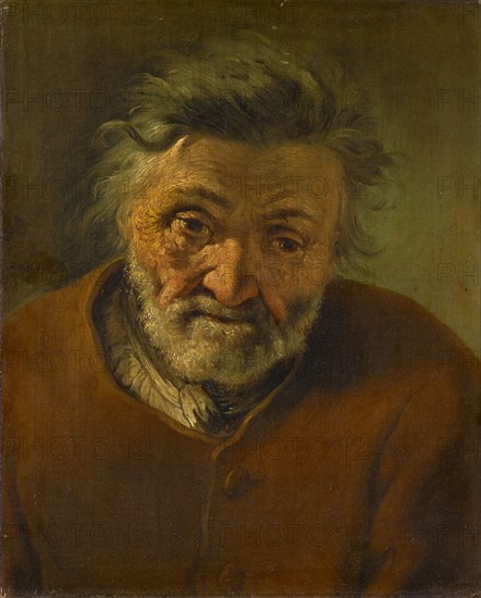 Head of an Old Man, c. 1790, oil on canvas, 43 x 34.5 cm, signed left in the middle: i., Zick f:, Januarius Zick, München-Au 1730–1797 Ehrenbreitstein b. Koblenz