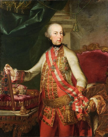 Portrait of Emperor Joseph II, before 1784, oil on canvas, 141.7 x 112.8 cm, unsigned, Johann Nikolaus Grooth, (?), Stuttgart 1723–1797 Memmingen