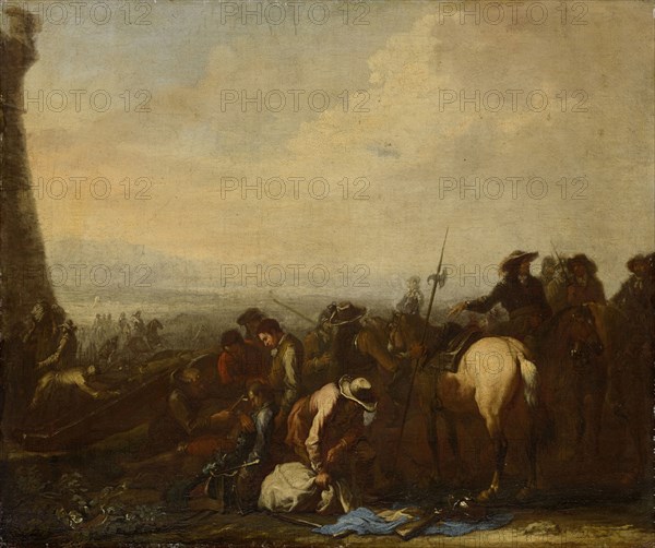 After the Battle, c. 1698, oil on canvas, 56 x 67 cm, unsigned, Georg Philipp Rugendas (1), Augsburg 1666–1742 Augsburg