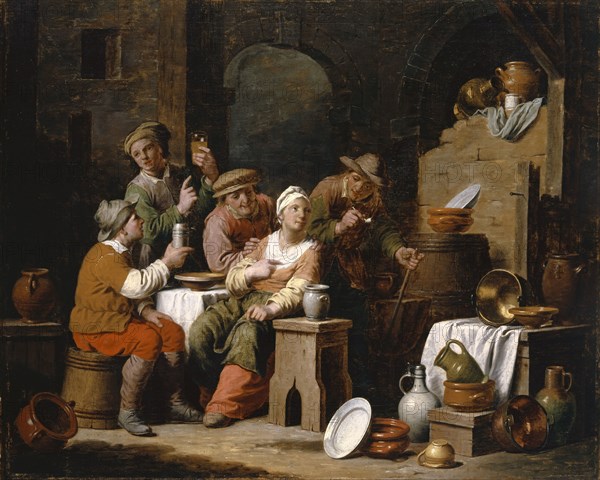 Carousing Peasants, oil on canvas, 81 x 100 cm, unmarked, David Ryckaert (III), Antwerpen? 1612–1661 Antwerpen