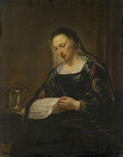 The hl., Maria Magdalena, reading a letter, oil on canvas, 95 x 75 cm, unsigned, Pieter Fransz. de Grebber, um 1600–1652/53