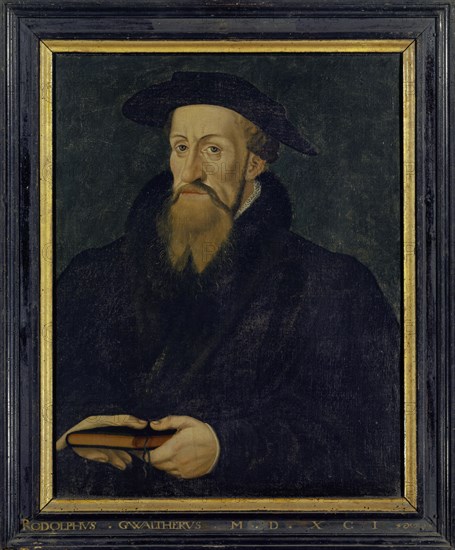 Portrait of Rudolf Gwalter (1519-1586), 1591 (?), Oil on canvas, 59.5 x 47 cm, unsigned, Schweizerischer Meister, 16. Jh.