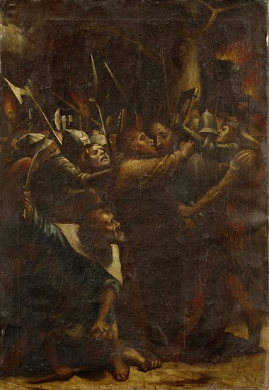 Capture of Christ, 1718, oil on canvas, 94 x 65.5 cm, unmarked, Nikolaus Bernoulli d. J., Basel 1687–1769 Basel, Hans Holbein d. J., (Kopie nach / copy after), Augsburg um 1497/98–1543 London