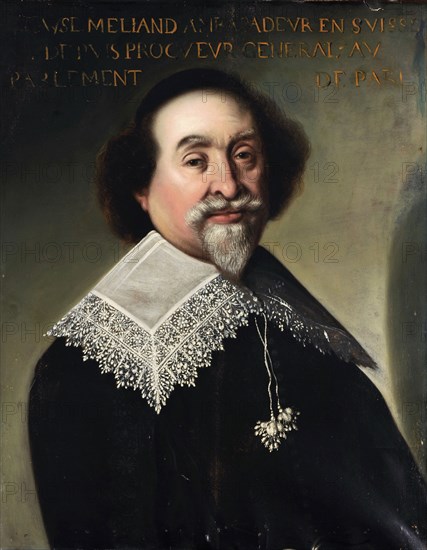 Portrait of Blaise Meliand, c. 1635/40, oil on parchment, 62 x 49 cm, unmarked, Schweizerischer Meister, 17. Jh.