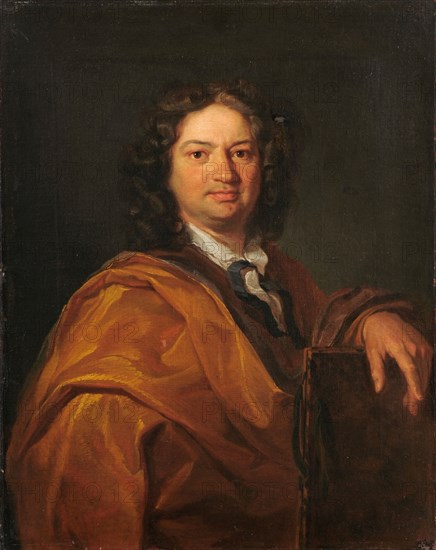 Portrait of an unknown artist, 1703, oil on canvas, 52 x 41 cm, signed and dated JRHuber pinxit, A. ° 1703 [JR inscribed in the H] (not visible today, canvas doubled), Johann Rudolf Huber d. Ä., Basel 1668–1748 Basel