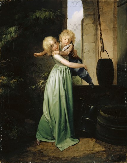 Frère et sœur, oil on canvas, 40.8 x 32.1 cm, signed lower right: L. Boilly, Louis Léopold Boilly, La Bassée/Nord 1761–1845 Paris