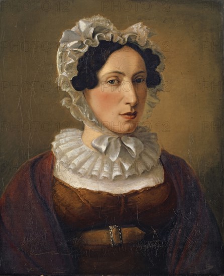 Portrait of the artist's sister-in-law, Salome Miville-Keller, c. 1824, oil on canvas, 60 x 49 cm, unmarked, Jakob Christoph Miville, Basel 1786–1836 Basel
