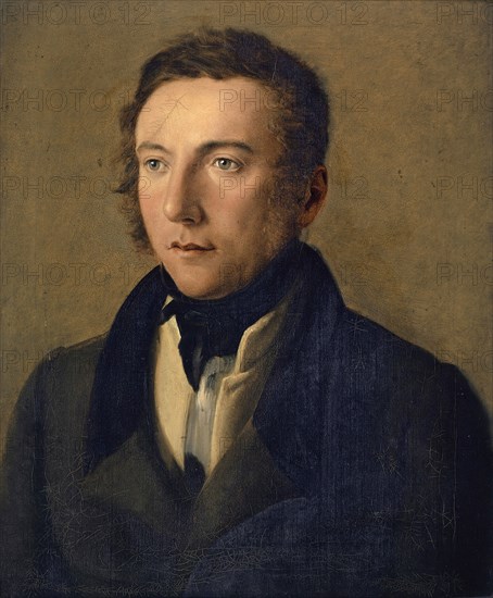 Portrait of the Artist's Brother, Achilles Miville-Baumann, around 1824, oil on canvas, 59.5 x 48.5 cm, unsigned, Jakob Christoph Miville, Basel 1786–1836 Basel