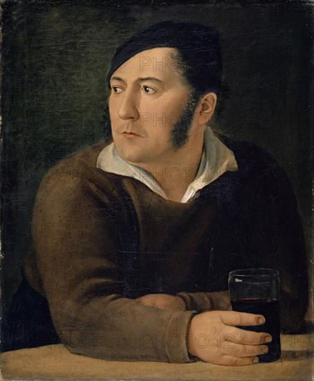 Portrait of the artist's brother, Leonhard Miville-Keller, c. 1824, oil on canvas, 60 x 49 cm, unmarked, Jakob Christoph Miville, Basel 1786–1836 Basel