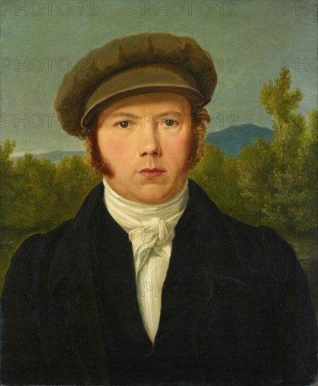 Portrait of the Artist's Brother, Heinrich Miville-Krug, c. 1824, oil on canvas, 59.5 x 49.5 cm, unsigned, Jakob Christoph Miville, Basel 1786–1836 Basel