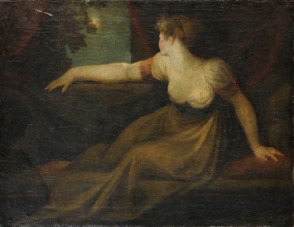 Lady in the Moonlight, c. 1800, oil on canvas, 70.9 x 91.4 cm, unsigned, Johann Heinrich Füssli, Zürich 1741–1825 Putney Hill b. London