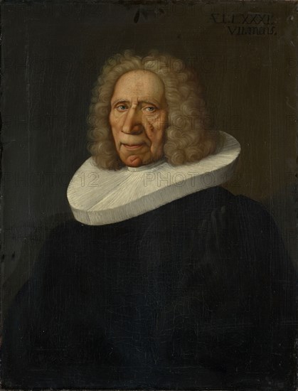 Portrait of the Basel theologian Samuel Werenfels (1657-1740), 1738, oil on canvas, 76.5 x 59 cm, signed and dated on the left slightly below the middle: Joh. Casp., Heillman, ., pinxit 1738, inscribed upper right: AET: LXXXI., VII. Mens., Jean-Gaspard Heilmann, Mulhouse 1718–1760 Paris