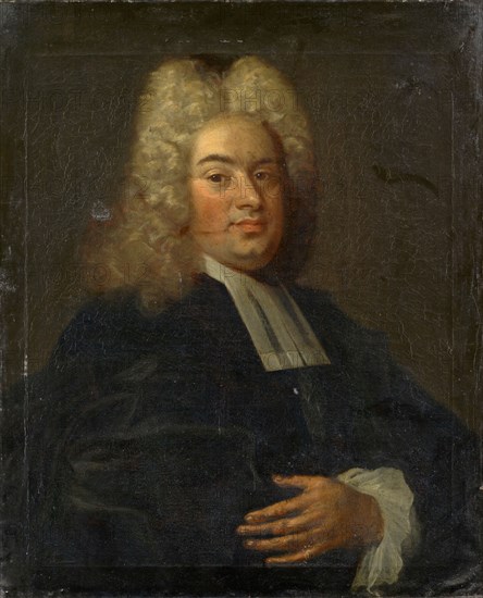 Portrait of Ulrich Schnell, 1721, oil on canvas, 79.5 x 65 cm, Not specified but dated: on the reverse in black: VLRICH SCHNELL, AEtat., Suae 45/1721, Schweizerischer Meister, 18. Jh.