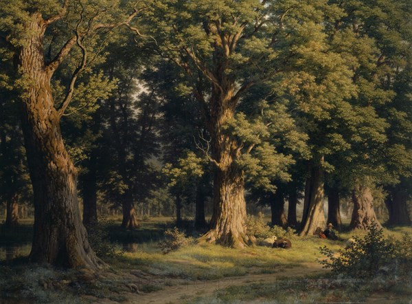 Group of trees near Lucerne, oil on canvas, 100 x 133.5 cm, signed lower left: R. Zünd, Robert Zünd, Luzern 1827–1909 Luzern