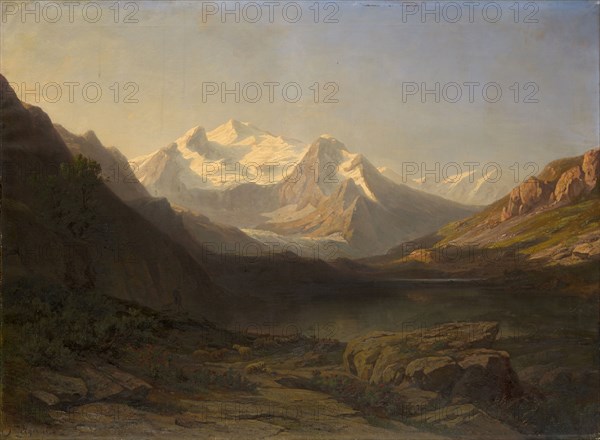 Piz d'Err, 1861, oil on canvas, 110 x 145 cm, signed and dated lower left: J Zelger 1861, Jakob Joseph Zelger, Stans 1812–1885 Luzern