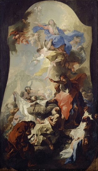 The Assumption of Mary, c. 1757/58, oil on canvas, 64 x 37 cm, unsigned, Franz Anton Maulbertsch, Langenargen am Bodensee 1724–1796 Wien