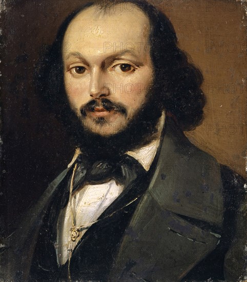 Portrait of a bearded gentleman, oil on canvas, 22 x 19 cm, unsigned, Frank Buchser, Feldbrunnen/Solothurn 1828–1890 Feldbrunnen/Solothurn