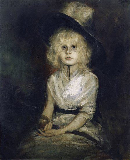 Portrait of Marion Lenbach, 1898, oil on cardboard, 77.9 x 63.8 cm, signed and dated lower left: F. Lenbach, 1898., Franz von Lenbach, Schrobenhausen/Oberbayern 1836–1904 München