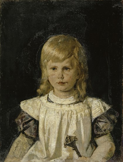 Portrait of Hans Lendorff as a Child, 1865/1866, oil on cotton, 59 x 45 cm, unmarked, Ernst Stückelberg, Basel 1831–1903 Basel