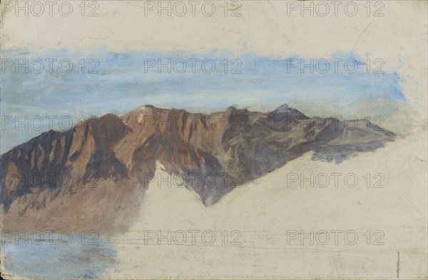 Savoy Mountains, oil on board, 30.5 x 46.5 cm, not marked, William de Goumois, Basel 1865–1941 Riehen/Basel-Stadt
