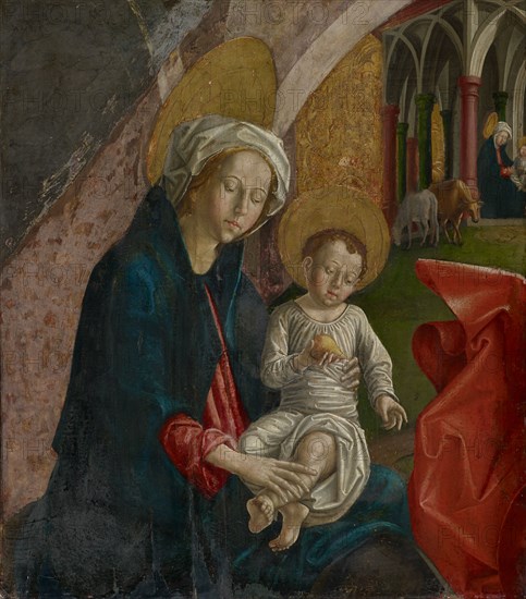 The Flight to Egypt (fragment), c. 1495-1500, mixed media on oak, 51.7 x 46 cm, unmarked, Michael Pacher, (oder Werkstatt / or workshop), Pfalzen (damals Tirol) um 1435–1498 Salzburg