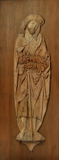The hl., James the Elder, c. 1510, lime wood relief, 126 x 34 cm, Tilman Riemenschneider, Heiligenstadt um 1460–1531 Würzburg