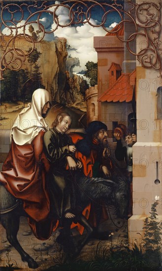 The Return from Egypt, 1512, tempera on panel-laminated softwood, 107.5 x 65 cm, unmarked, Hans Fries, Freiburg i. Ü. um 1460 – nach 1523 Bern