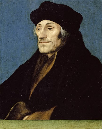 Portrait of Erasmus of Rotterdam, around 1530 (?), Oil on linden wood, 18.2 x 14.5 cm, unsigned, Hans Holbein d. J., (Werkstatt (?) / workshop (?)), Augsburg um 1497/98–1543 London